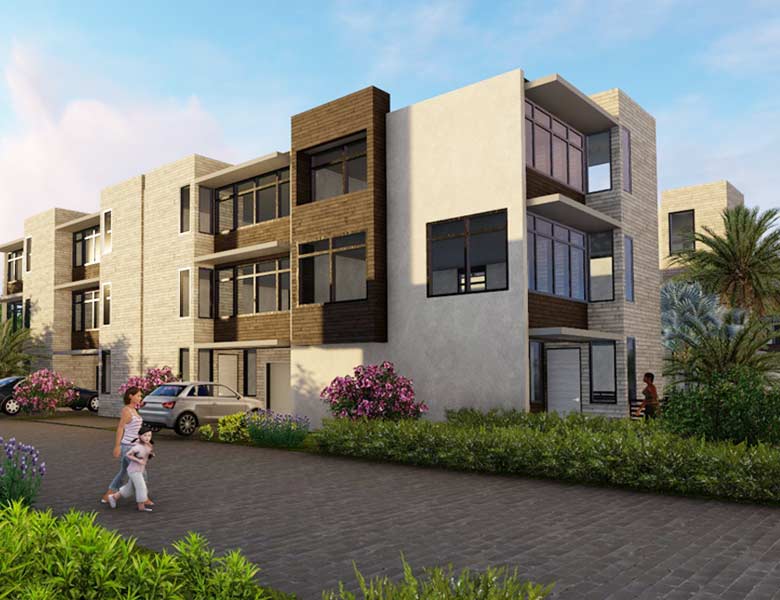 F3 Architecture, Townhouses Acacia, buildings exterior 3