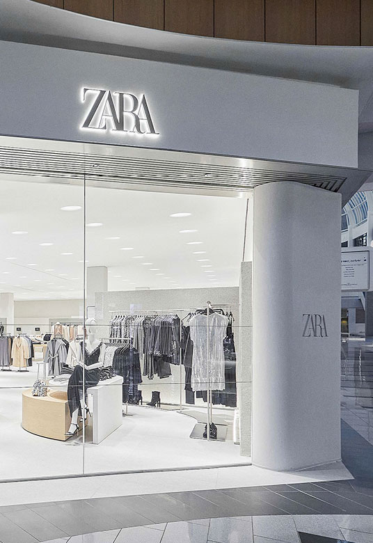 F3 Architecture, Zara, Roosevelt Field Mall, Retail, Mobile