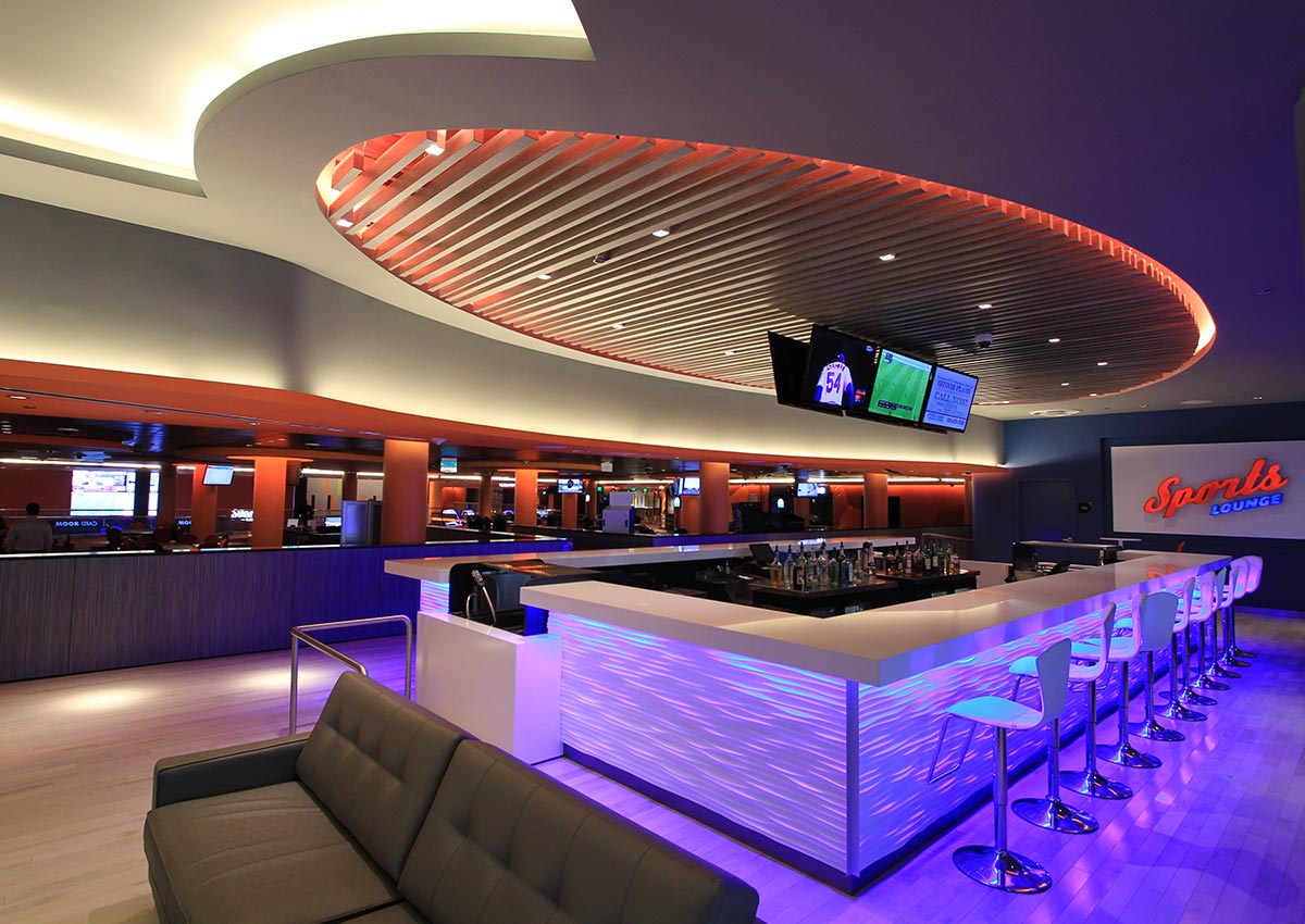 F3 Architecture, Design, Services, Dania Beach Casino, Miami, Architecture Design, Sports Lounge